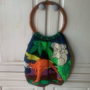 Kangaroo & Koala Beaded Bag
